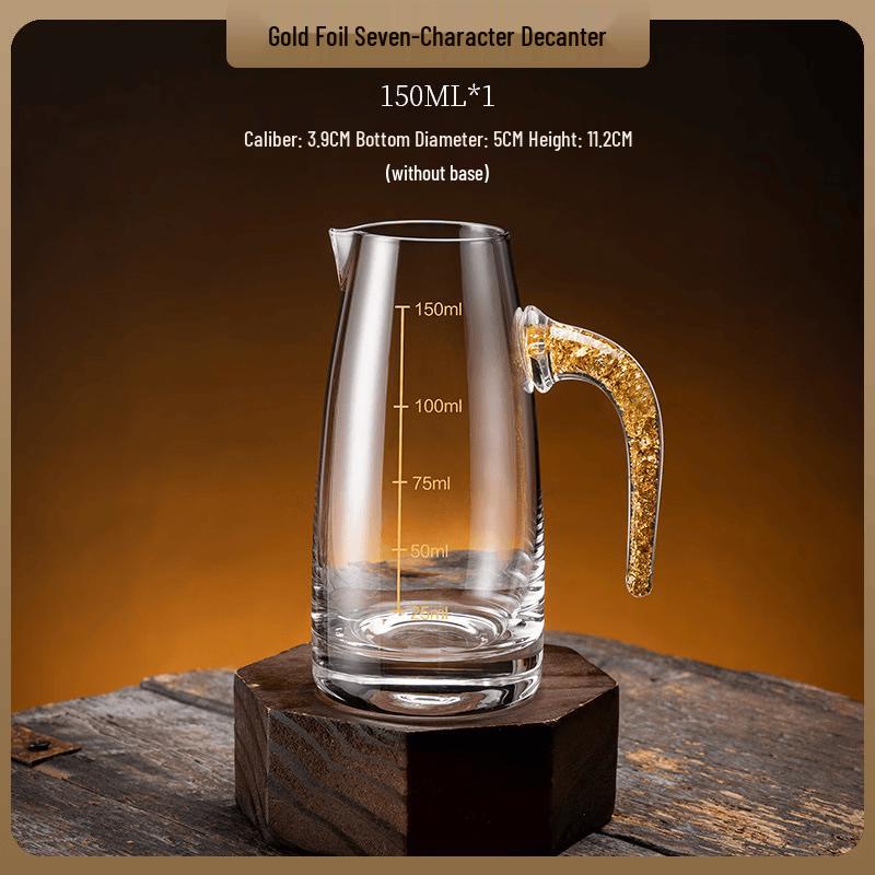 

Ming Zhan Xuan Gold Foil 150ml Glass Wine Dispenser