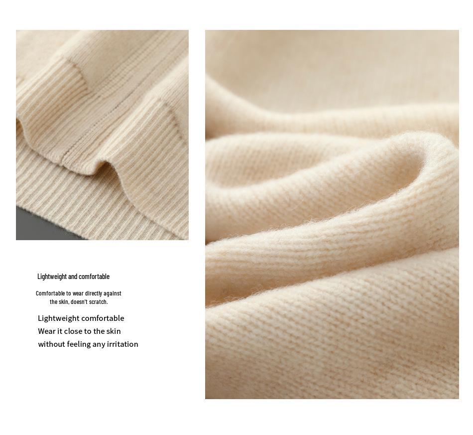 Men's 100% Australian Wool Hooded Cardigan - Heavyweight, Thick, Loose Casual Hoodie with Zipper