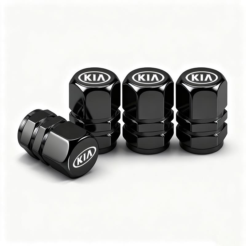 AABFO1 Car Wheel Tire Valve Stem Cover Dustproof Cap Accessories For KIA EV6 Stinger RIO Sorento Picanto Ceed Borrego Syros K4 K5 K8 K9