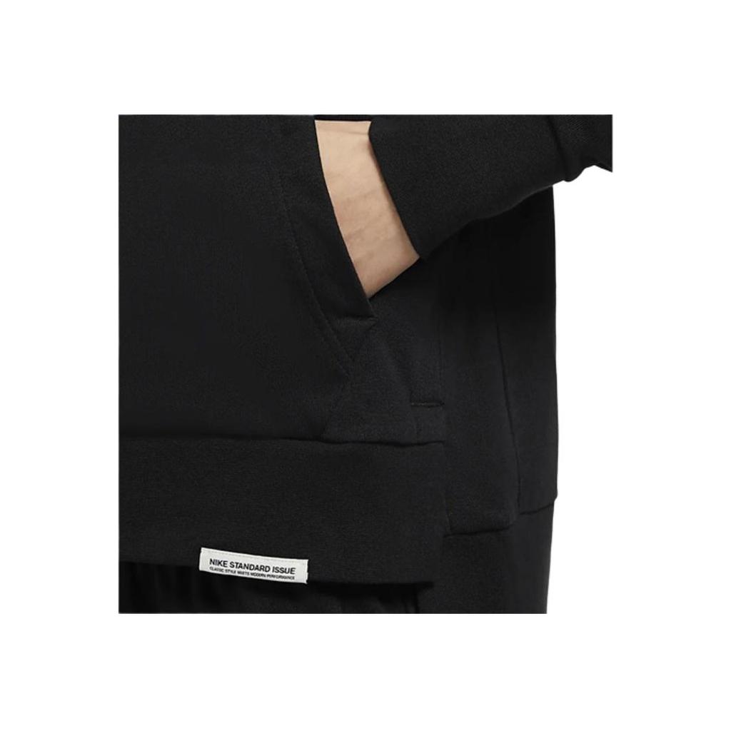 Nike Casual Sport Print Basketball Hoodie Sweatshirt Women Tops Black CZ6601-010