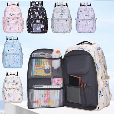 Cartoon Print Student Schoolbag Lightweight Backpack for Junior High School Students
