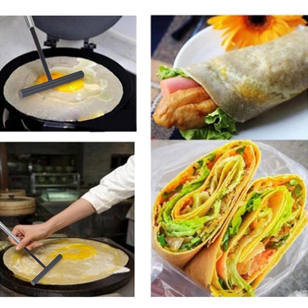 2pcs Crepe Spreader Crepe Maker Pancake Batter T Shape