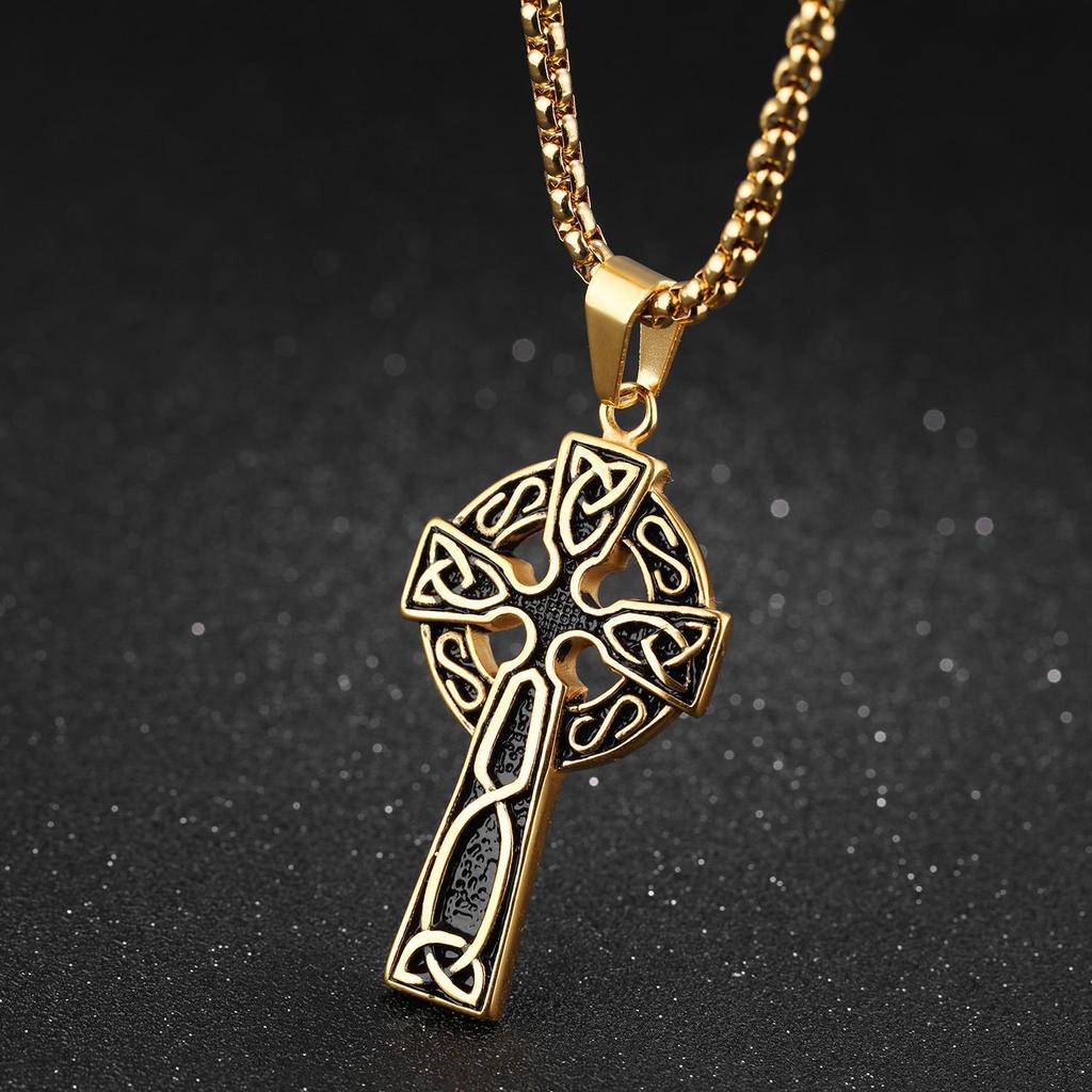 Necklace Male Personality Titanium Steel Pendant Retro Domineering Pendant Jewelry