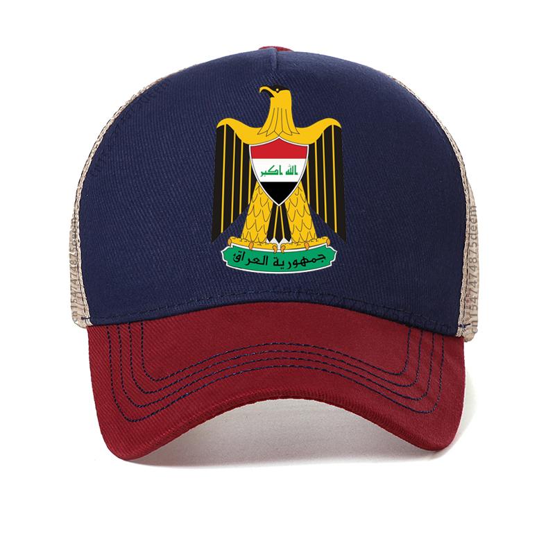 Coat of arms of Iraq Baseball Cap Fashion Men eagle Bundesadler caps summer Adjustable Mesh Trucker hat Patriot Hats