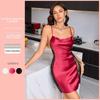 Ice Silk Lace Trim Camisole Nightgown - Women's Sexy Lingerie & Homewear