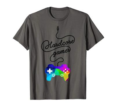 Hardcore Gamer Game Controller Gaming Joystick Cool Funny T-shirt