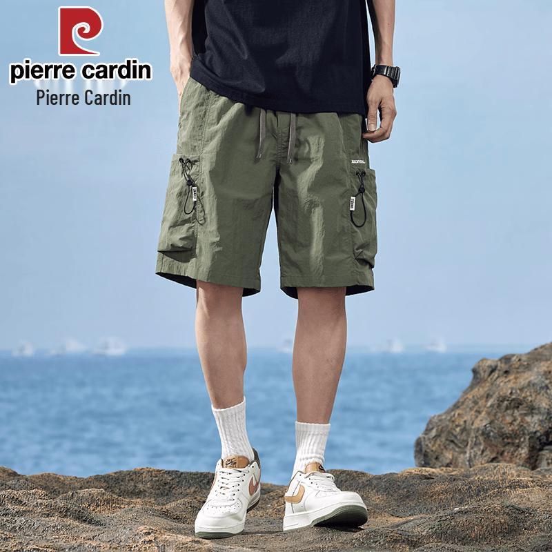 Pierre Cardin Men s Ice Silk Solid Cargo Bermuda Shorts 4XL