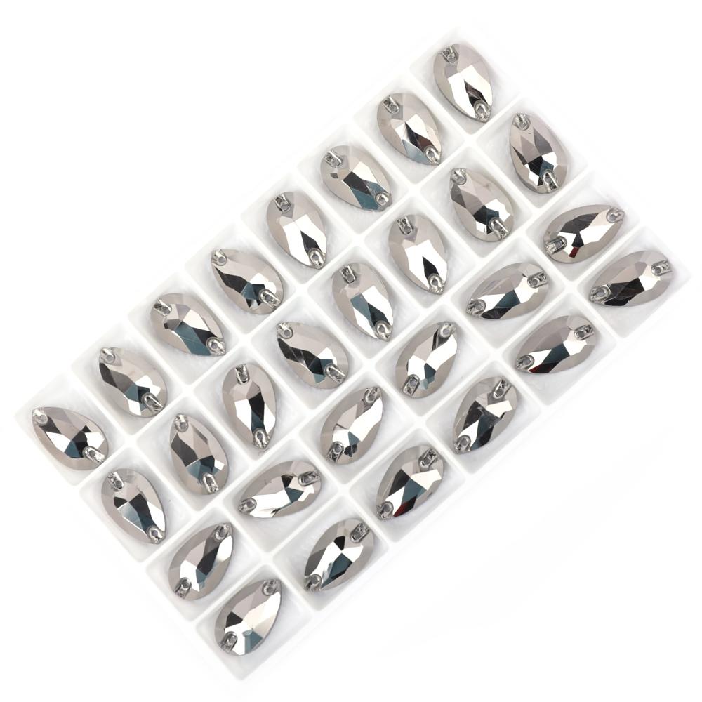 Drop Flatback Sew On Rhinestones Bulk Glass Crystal Stone for Tailoring Materials and Accessories Garment Accessories