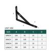 For 2 X Metal Shelf Bracket L Shape Thickened Corner Shelf Right Angle Bracket
