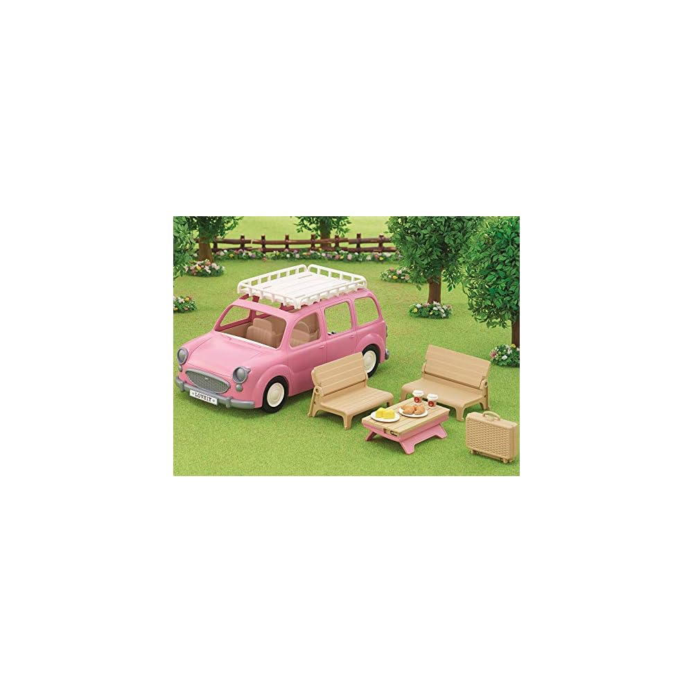 Sylvanian Families Picnic Wagon Toy for Dolls with ST Mark Certification for Ages 3 and Up