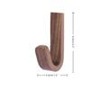 Walnut Wood Door Hook Strong Wall Mounted Single Hook No Drilling Clothes Adhesive Hook
