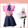 Stilvolles The Seven Deadly Sins Elizabeth Liones Cosplay Kostüm Set mit atmungsaktivem Stoffdesign