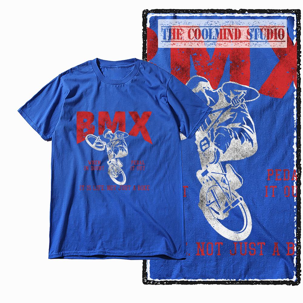 Coolmind Z1110 100% Cotton Exclusive Graphic BMX Printed  Men T Shirt Cotton Men Tshirt O-neck T-shirt for Men Tee Shirt