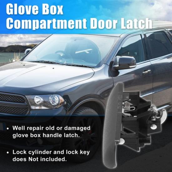 Glove Box Latch Handle Single  for Dodge Dakota 1997-2000 Plastic Gray