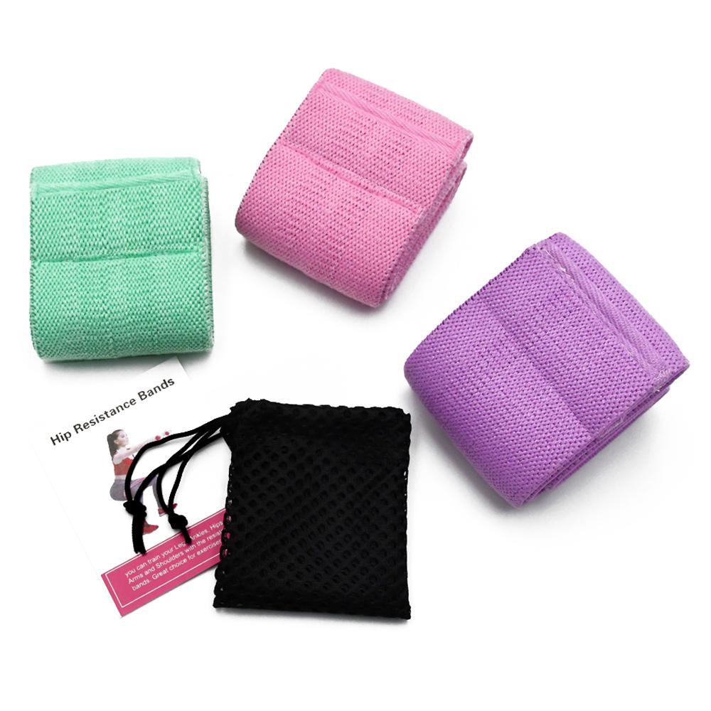 Conjunto de faixas elásticas de resistência para exercícios esportivos 3PCS
