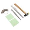 6pcs Small Ring Earrings Mandrel Kit Aluminium Efficient Multifunctional Ring Sizer Tool Set for