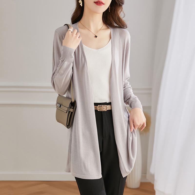 

Женский кардиган из 100% шелка тутового дерева XL