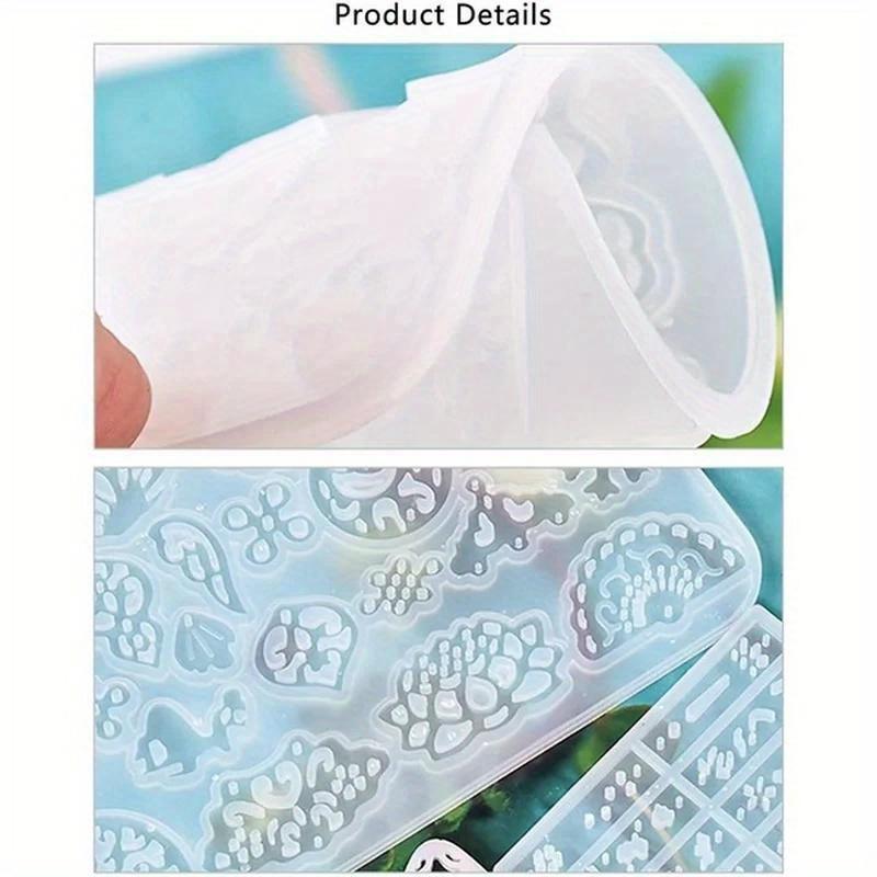 Priehľadné DIY remeselné epoxidové náhrdelníkové modely odlievanie príveskov silikónové formy krištáľové náušnice živicové formy nástroje na výrobu šperkov