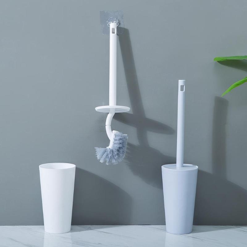 Long Handle Toilet Brush with Holder Bathroom Cleaning Tool Nordic Home Decor Toilet Cleaning Brushe
