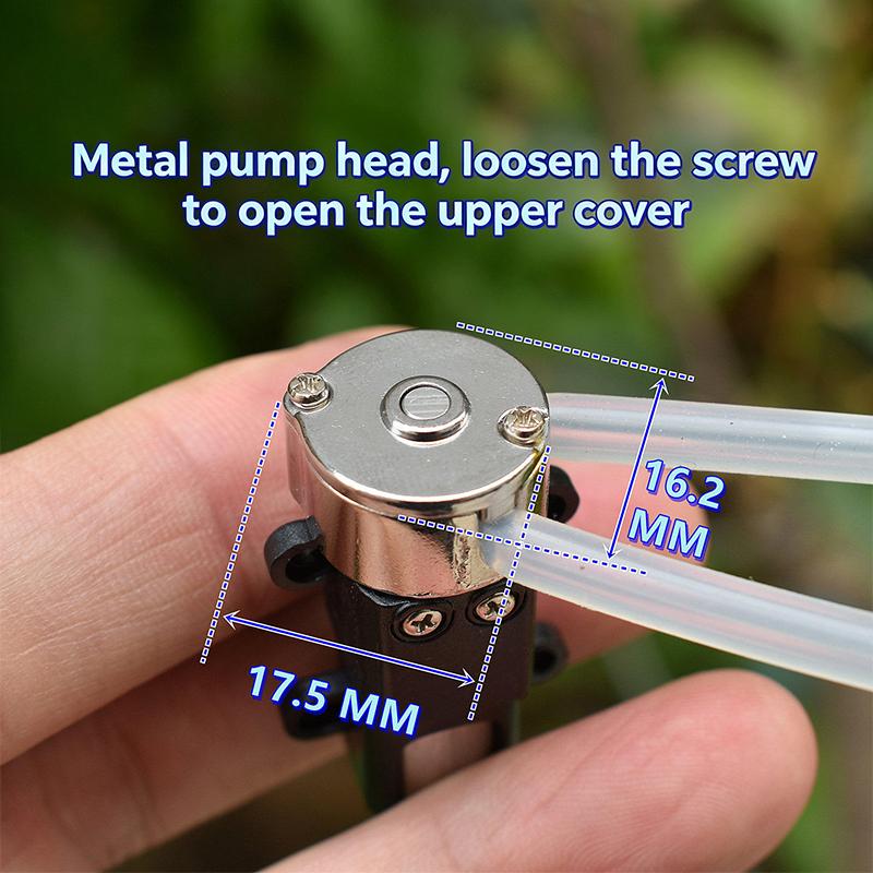

1PC DC 3V 3.7V Micro Peristaltic Pump Squeezing Dosing Pump Mini N20 Full Metal Gear Metering Pump Lab Analytic DripFlow Control