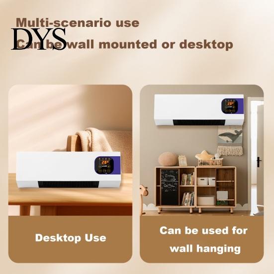 Winter Heater Wall-Mounted Bedroom Temperature Adjustable Remote Control Energy-efficient Air Conditioner Silent Operation Portable