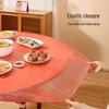 Elastic Red Disposable Round Tablecloth for Parties & Events
