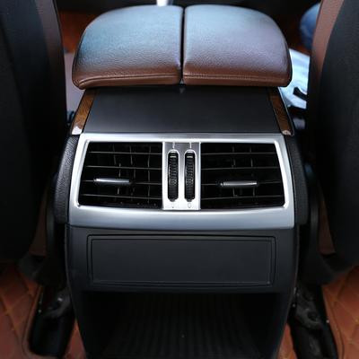 Car Rear Air Conditioning Vent Outlet Frame ABS Decoration Parts For BMW X5 E70 X6 E71 2008-13 Auto Styling Interior