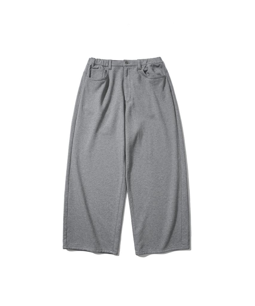 ANGLAN Baggy Fit Sweat Pants - Melange Gray