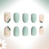 Unghie Finte Floreali Ovale, Design Fresco e Luminoso, 24 Pezzi Staccabili