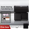 Effective Cosmetic Tool Cleaning Mini Washboard Storage Box Cleaning Soap Portable Powder Puff Foundation Makeup Brush Cleaner