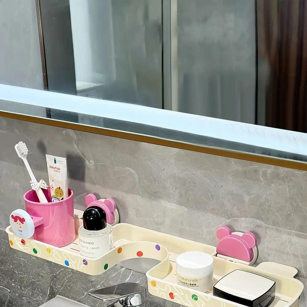 Suction Cup Design Dopamine Faucet Rack No-drill Bathroom Storage Rack  Bathroom Solutions