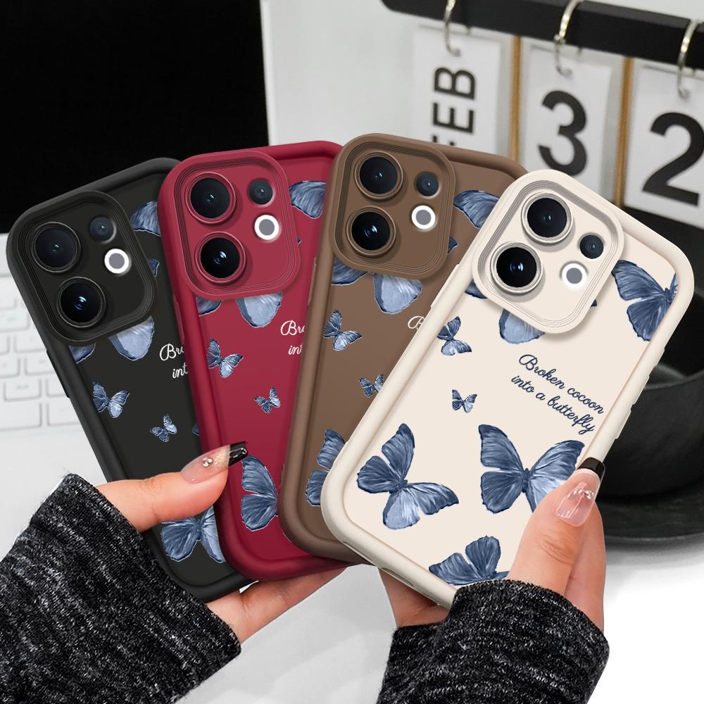 Flying Butterflies Phone Case For VIVO V60 V50 V40 Lite V30 V29 V29E V27 V27E V25 V25E V23 V23E Pro 4G 5G Staircase Soft Cover