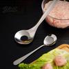 Küchenhelfer für Geschenke Edelstahl-Fleischbällchenformer Löffel Ergonomisch Langer Griff Manuelle Utensilien Antihaft Spülmaschinenfest Fleischbällchenformer Oval Auslaufend