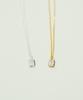 Alleun Silver 925 Cubic Square Pendant Chain Necklace
