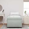 Bed Frame with Mattress Light Grey 90 x 200 cm Fabric