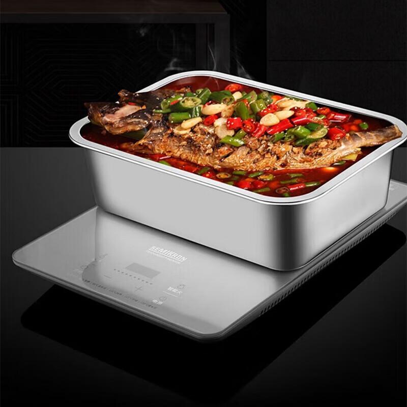 Heavy-Duty 304 Stainless Steel Food Pan with Lid
