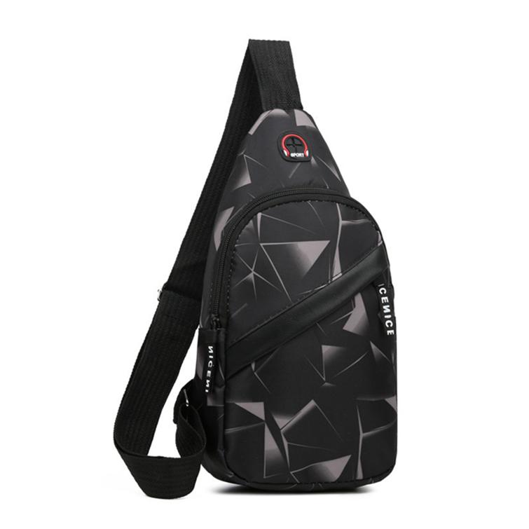 Men's Fashion Messenger Bag Lightweight Sports Leisure Chest Bag Casual Simple Large Capacity Male Bags