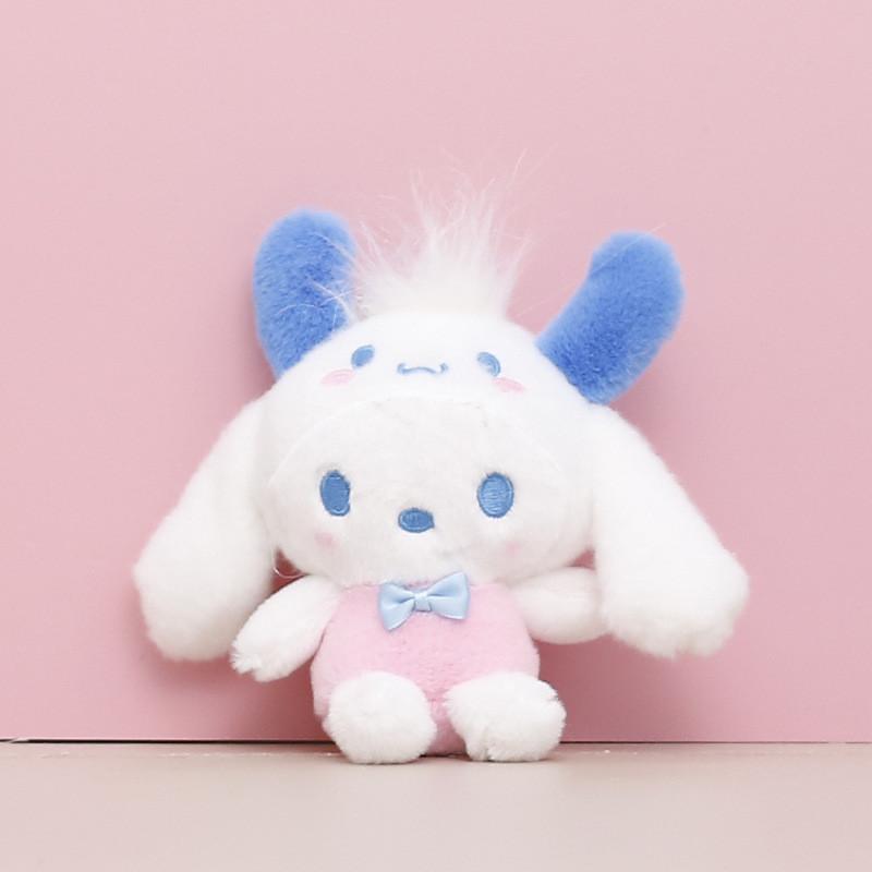 Adorable Japanese Sanrio Plush Toy Cute Kuromi Melody Doll Keychain Soft Toy Pochacco Cinnamon