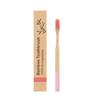 Custom Logo Kraft Bag BPA Free Color Painted Round Handle Adult Soft Eco Biodegradable Bamboo Toothbrush