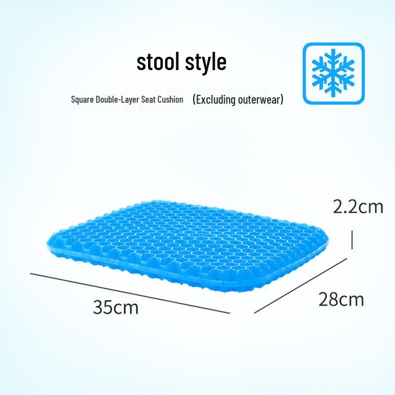 Гелевая подушка-сиденье Соты - Дышащий охлаждающий коврик для автомобиля офисного кресла и комфорта при длительном сидении 1270₽