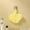 1pc Leaf-Shaped Hanging Hand Towel - Ultra Soft, Super Absorbent & Quick-Dry Bath & Kitchen Towel ,Hanging Loop - for Bathroom