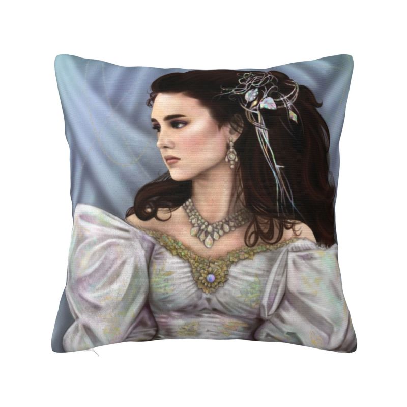 Custom Labyrinths Jareth Pillow Case Bedroom Decoration Cute Fantasy Film Cushion Decoration Salon Square Pillowcase