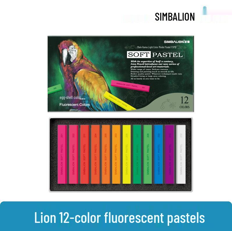 Lion Soft Pastels: Chalk Color Sticks for Drawing, Makeup, and Sketching - Blackboard Crayons.