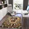 1PC Custom Name Native American Spirit Theme Floor Mat Ideal for Living Room, Game Rooms, Office, Bedroom,Floor Mat Playful Design
