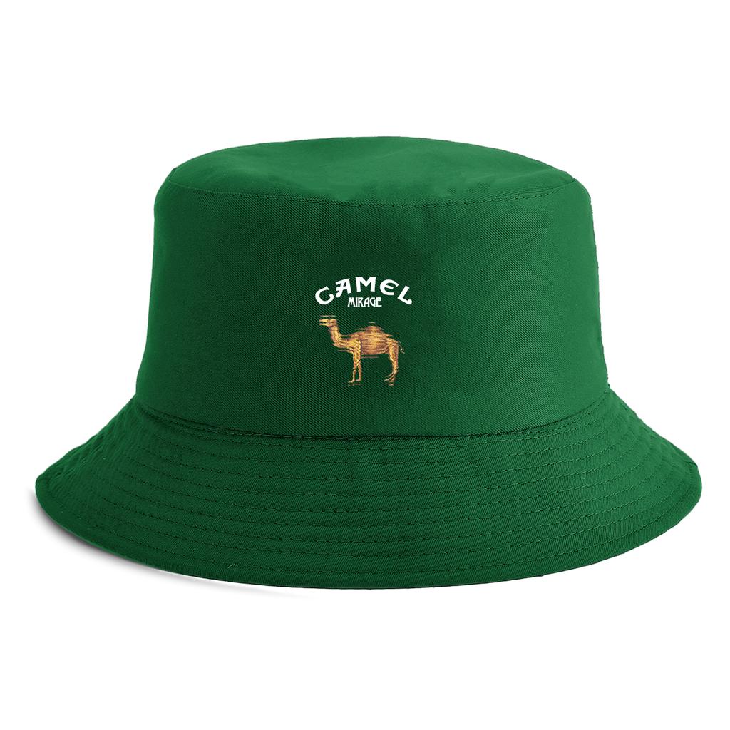 Unisex Camel Print Bucket Hat Reversible Retro Fisherman Cap Available In Multiple Retro Colors Outdoor Sun Protection Hat