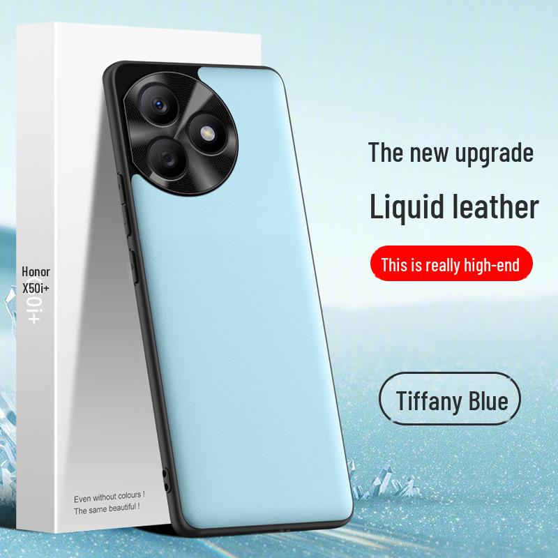 Protective Liquid Leather Case for Honor X50i+ with Anti-fall & Anti-fouling Properties. One-piece Design for Easy Shipping.