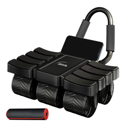 Abdominal Roller Wheel with Automatic Rebound Elbow Support Men Women Core Workout