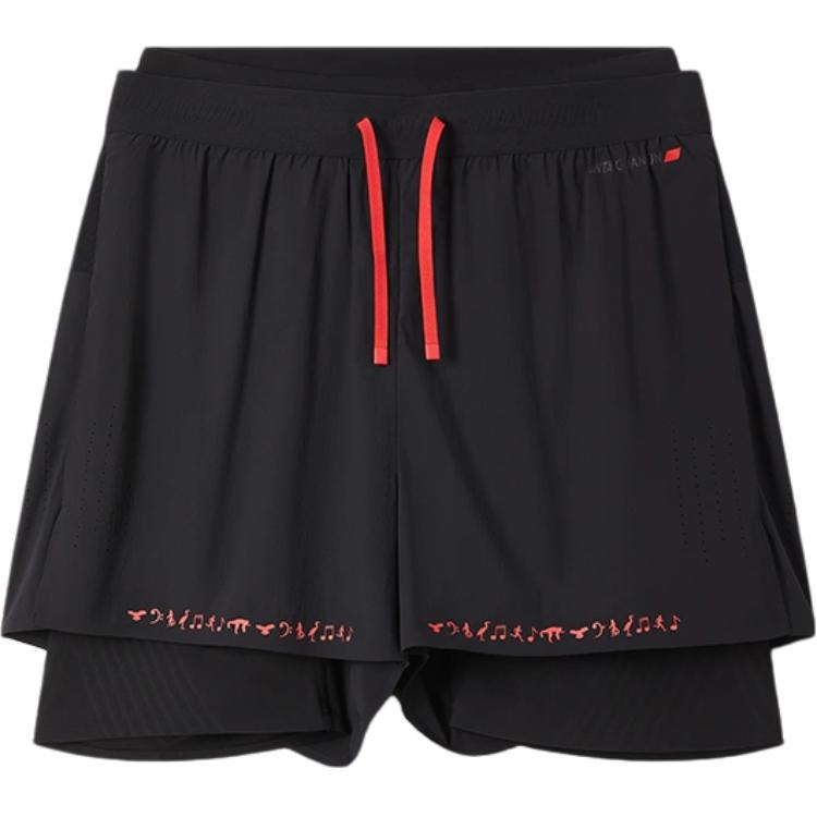 

Anta Champion Outdoor Series Comfortable Casual Simple Lace-Up Five-Point Sports Shorts Women shorts Basic-Black 162440511-1 XL