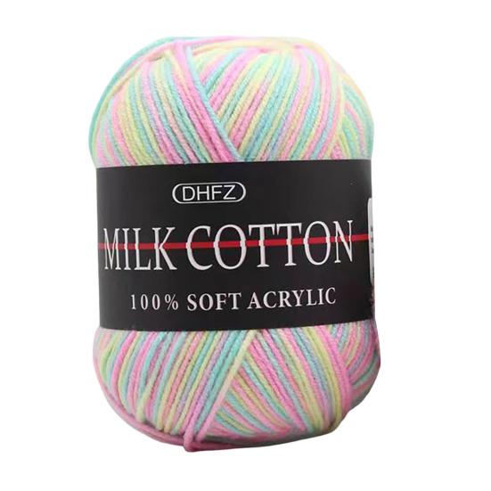 Gomitolo di Filato Multicolor 7,7 Iarde Filato in Fibra Acrilica Filato Colorato per Uso Artigianale per Lavorare a Maglia Uncinetto Maglioni Sciarpe Cappelli Bambole Artigianato Fai da Te