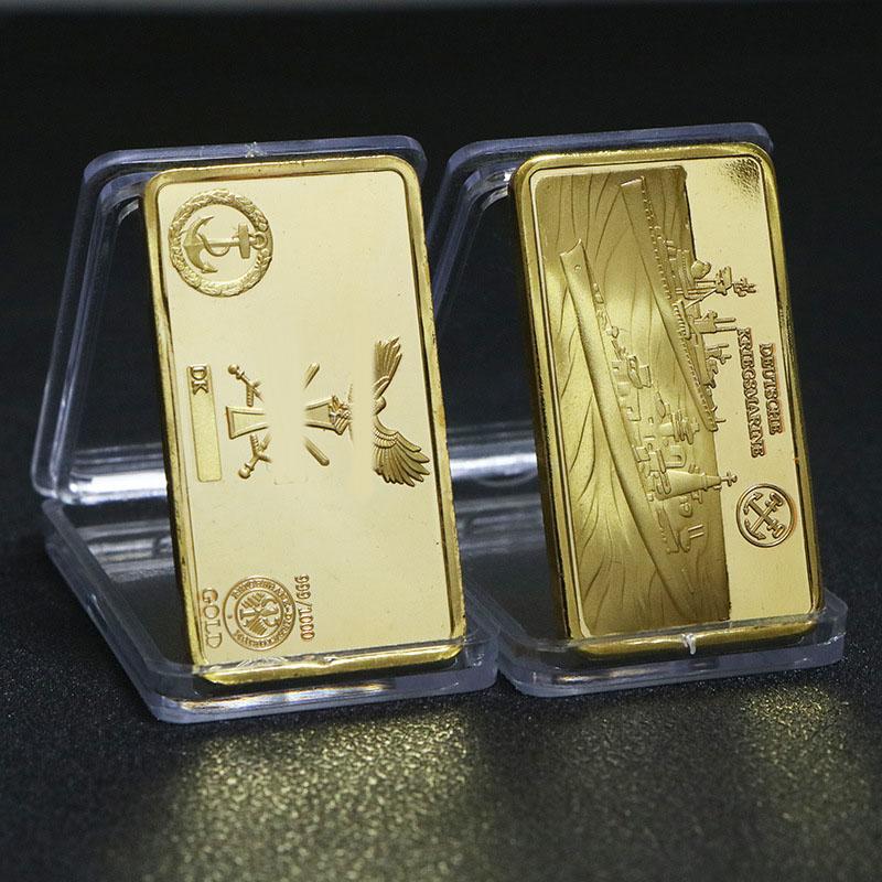 European USA Euro Gold Bar Fine Gold Commemorative Bullion Bar Collection